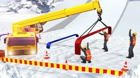 雪地挖掘机模拟器(1)