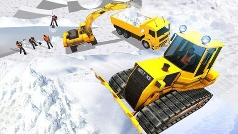 雪地挖掘机模拟器(3)