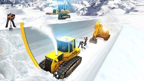 雪地挖掘机模拟器(2)