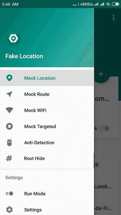 fake location